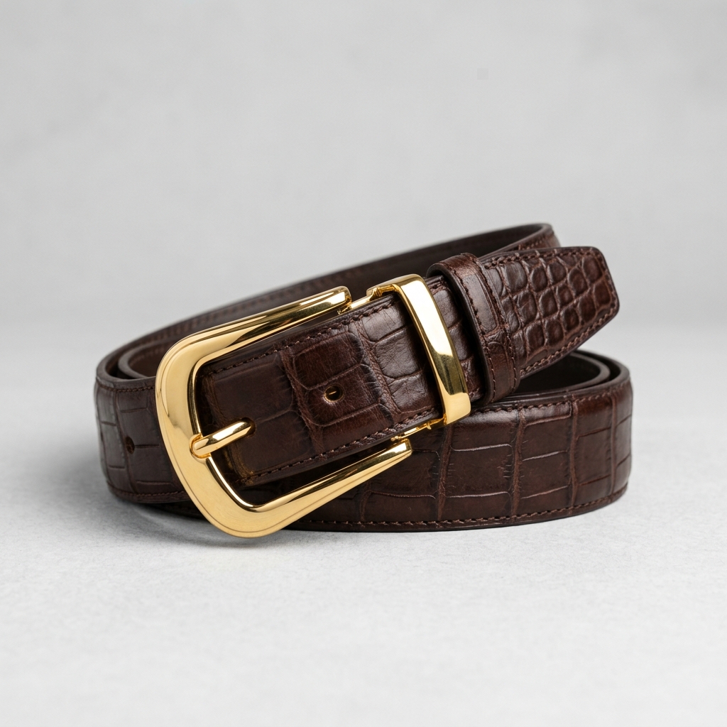 Heritage Belt - Brown Crocodile
